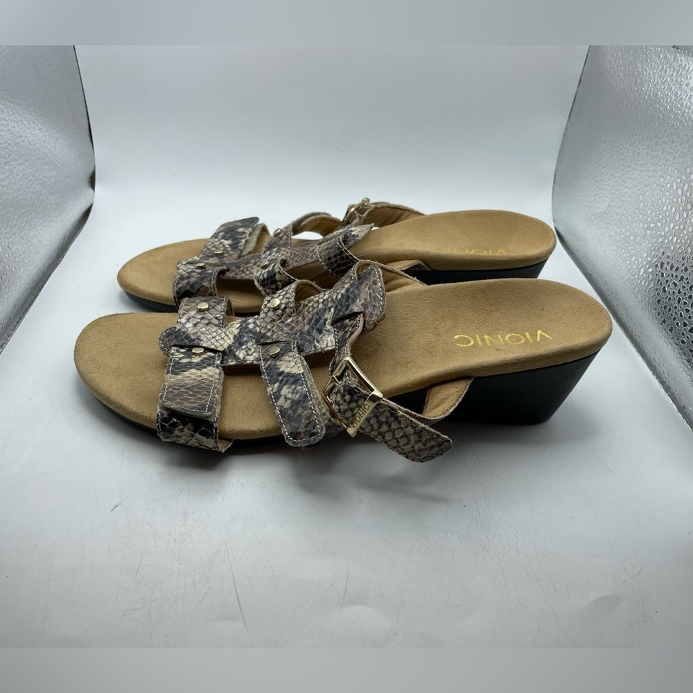 Vionic 381Radia Women's Multi-Tone Snake Sandals size 8
